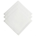 White Handkerchiefs 100% Cotton For Men - Soft & Durable, 50x50 cm (Set Of 12 Pcs)